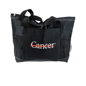 Black Tote Bag with Empowering Message